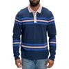THREADS 4 THOUGHT THREADS 4 THOUGHT ASHBY STRIPE LONG SLEEVE ORGANIC COTTON BLEND PIQUÉ POLO