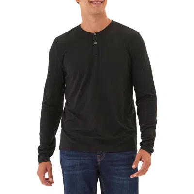 Threads 4 Thought Austin Triblend Henley In Black