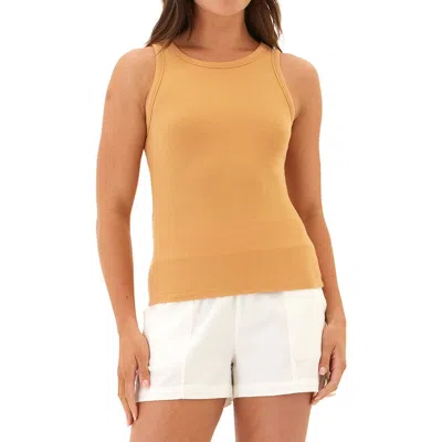 Threads 4 Thought Bailey Feather Ribbed Tank In Yellow