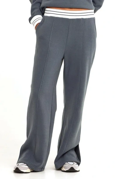 Threads 4 Thought Bellona Triblend Fleece Wide Leg Pants In Gray