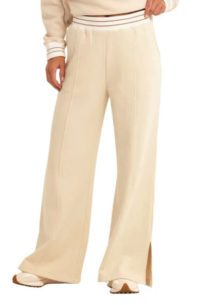 Threads 4 Thought Bellona Triblend Fleece Wide Leg Pants In Neutral