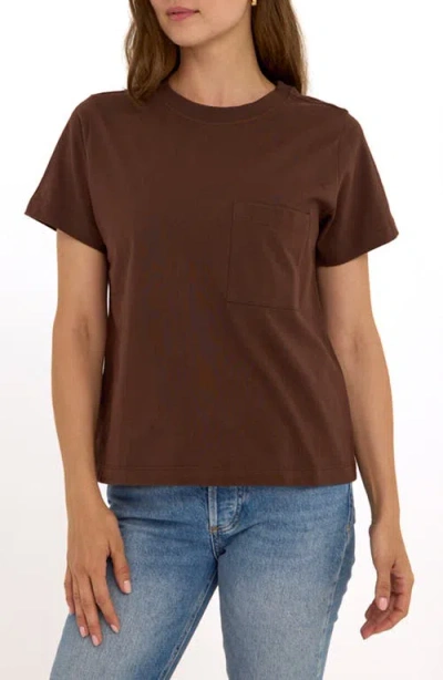 Threads 4 Thought Beth Essential Organic Cotton T-shirt In Brown