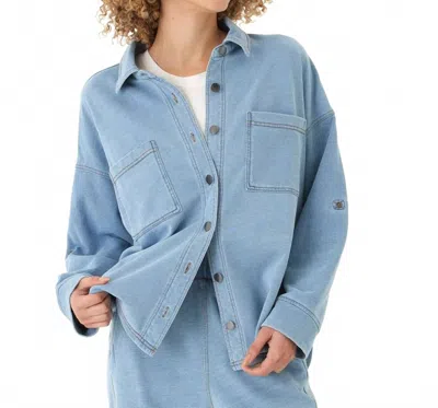 Threads 4 Thought Blaire Button Down Top In Light Wash In Black