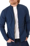 Threads 4 Thought Brandon Knit Zip-up Jacket In Blue