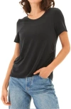 Threads 4 Thought Briona Ruched Jersey T-shirt In Black