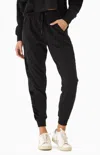 Threads 4 Thought Camillah Fleece Sherpa Jogger In Black In Animal Print