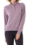 Threads 4 Thought Candace Raglan Terry Pullover In Mauvedust