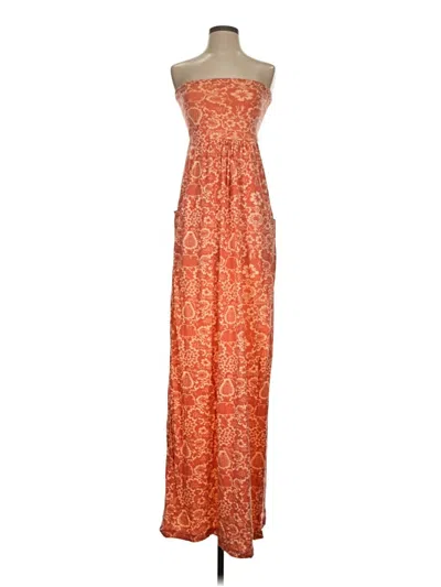 Pre-owned Threads 4 Thought Casual Dress In Orange