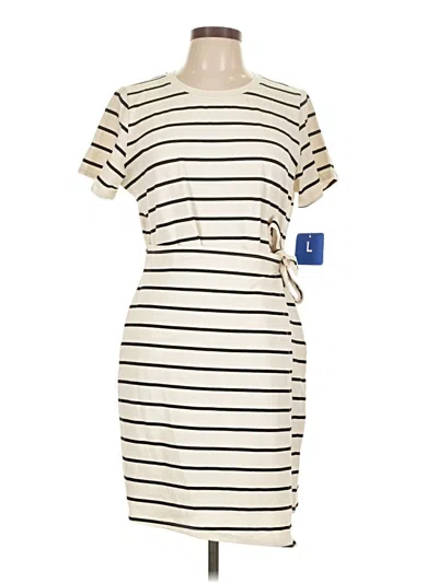 Pre-owned Threads 4 Thought Casual Dress In White