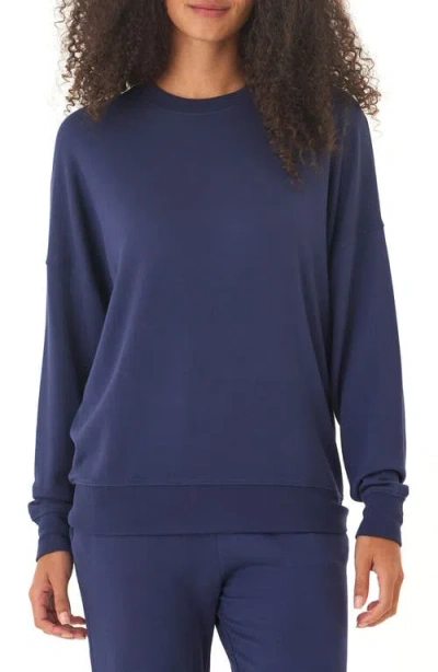Threads 4 Thought Cathy Boyfriend Feather Fleece Sweatshirt In Blue