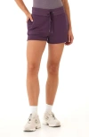 Threads 4 Thought Connie Feather Fleece Sweat Shorts In Purple