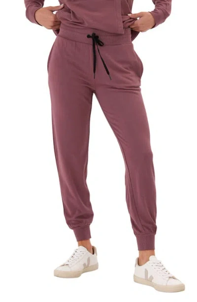 Threads 4 Thought Connie Fleece Joggers In Rosewood/black