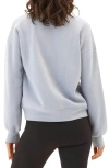 Threads 4 Thought Constance Triblend Half Zip Pullover Sweatshirt In Sea Mist