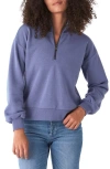 Threads 4 Thought Constance Triblend Half Zip Pullover Sweatshirt In Zinc