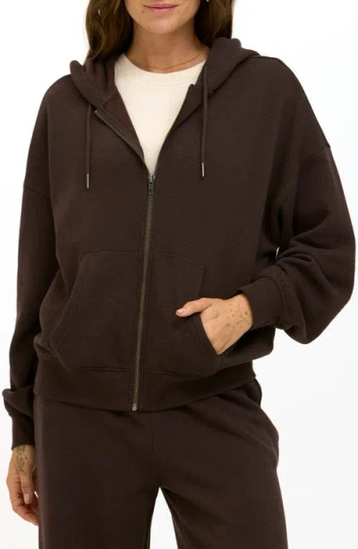 Threads 4 Thought Corissa Oversize Fleece Hoodie In Brown