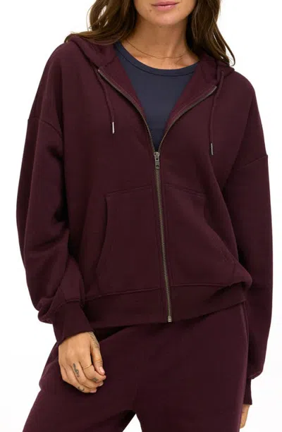 Threads 4 Thought Corissa Oversize Fleece Hoodie In Ultra Maroon