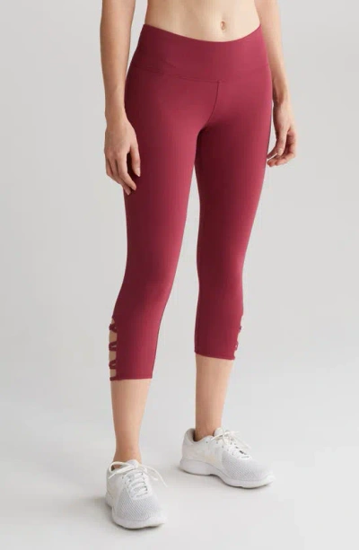 Threads 4 Thought Crisscross Crop Leggings In Pink