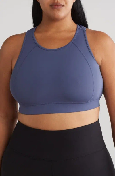 Threads 4 Thought Cross Mesh Sports Bra In Blue