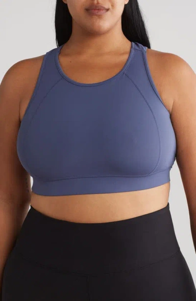 Threads 4 Thought Cross Mesh Sports Bra In Indigo Sea