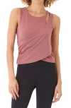 Threads 4 Thought Cynthia Cutout Surplice Tank In Red