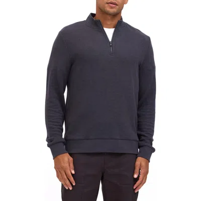 Threads 4 Thought Dan Half Zip Waffle Pullover In Blue