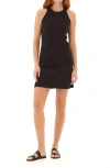 Threads 4 Thought Darah Rib Stretch Organic Cotton Tank Dress In Black