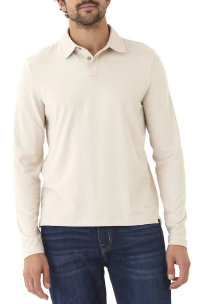 Threads 4 Thought Darryn Luxe Long Sleeve Polo In Tapioca
