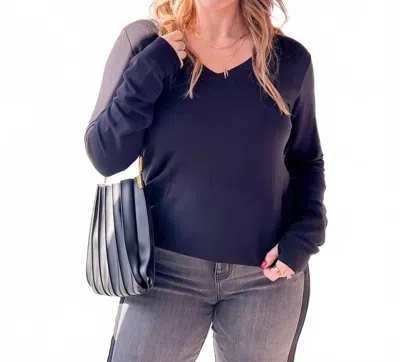 Threads 4 Thought Edwina Sweatshirt In Black In Blue