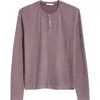 Threads 4 Thought Elias Heathered Henley In Purple