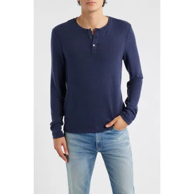 Threads 4 Thought Elias Heathered Henley In Blue