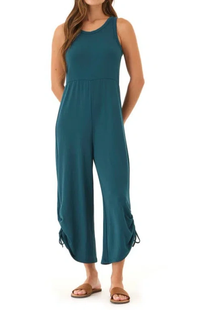 Threads 4 Thought Elise Ruched Cuff Jumpsuit In Blue