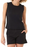 Threads 4 Thought Emilia Stretch Organic Cotton Rib Tank In Black
