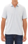 Threads 4 Thought Erick Solid Peached Piqué Zip Polo In Seamist