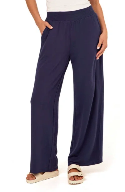 Threads 4 Thought Esmeralda Feather Wide Leg Pants In Blue