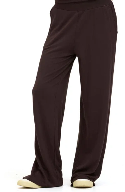 Threads 4 Thought Esmeralda Feather Wide Leg Pants In Brown