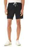 Threads 4 Thought Essential Flat Front Stretch Drawstring Shorts In Black