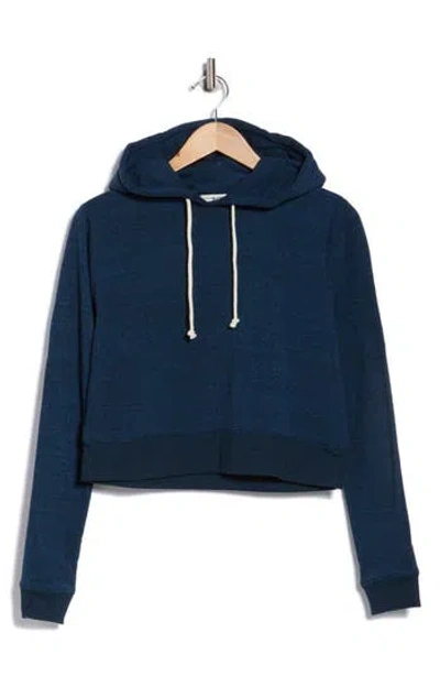 Threads 4 Thought Fleece Crop Hoodie In Blue
