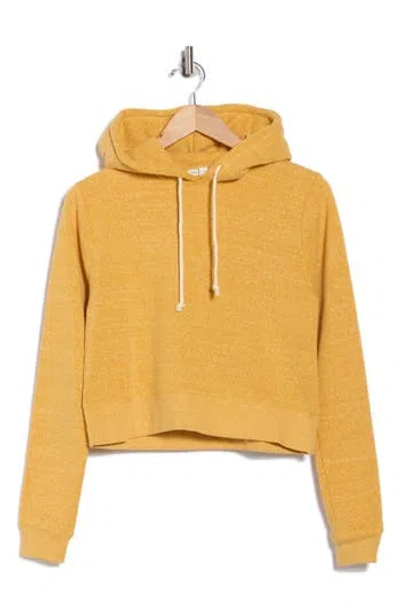 Threads 4 Thought Fleece Crop Hoodie In Orange
