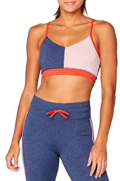 Threads 4 Thought Fran Colorblock Sports Bra In Multi
