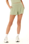 Threads 4 Thought Francesca Luxe Jersey Shorts In Heather Willow