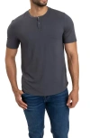 Threads 4 Thought Frederick Luxe Henley In Carbon Grey