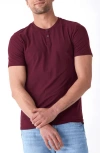 Threads 4 Thought Frederick Luxe Henley In Royal Burgundy
