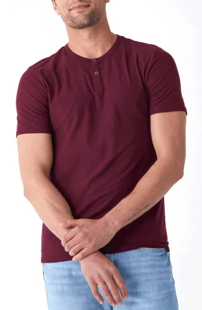 Threads 4 Thought Frederick Luxe Henley In Royal Burgundy
