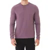 Threads 4 Thought Frederick Luxe Stretch Jersey Henley In Purple