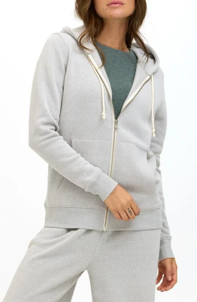Threads 4 Thought Full Zip Hoodie In Light Heather Grey