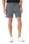 Threads 4 Thought Garrett Mineral Wash Fleece Drawstring Shorts In Seagrass