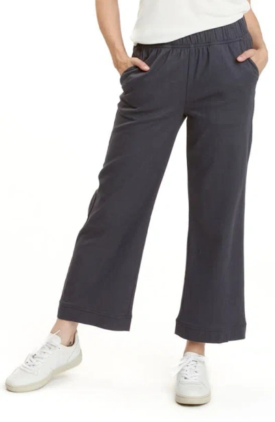 Threads 4 Thought Georgie Stretch Twill Wide Leg Pants In Carbon