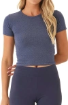 Threads 4 Thought Guadalupe Luxe Jersey Crop Top In Heather Stargazer