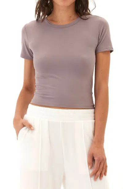 Threads 4 Thought Guadalupe Luxe Jersey Crop Top In Brown