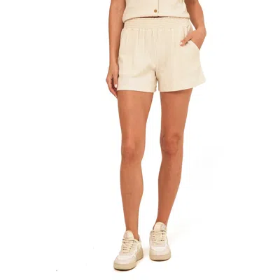 Threads 4 Thought Gwyneth Smocked Pull-on Shorts In Brown